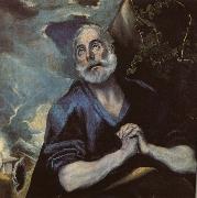 El Greco The Tears of St Peter of all the old masters painting